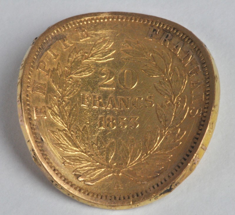 “Napoleon III”. Een 18 karaats geel gouden munt.