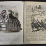 Le Journal des Demoiselles. Tijdschriften gebonden in rood leder in 12 volumes. 1857-1869. Met talrjke modeplaten in kleur.