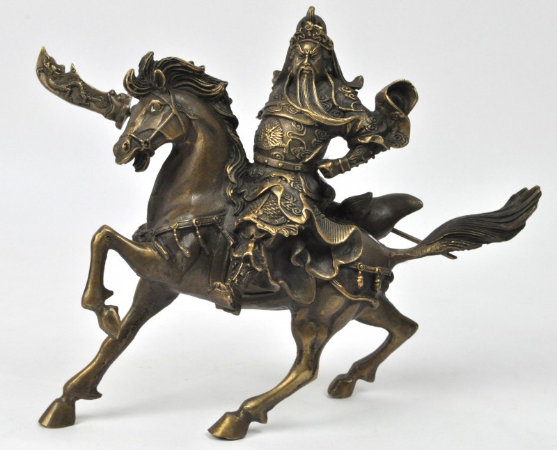 “Gengis Khan”. Een beeldje van brons.