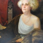“Portret van een dame”. Olieverf op doek. Gesigneerd en gedateerd 1936. Herdoekt.