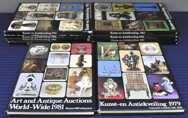 Janna Stuurman-Aalbers, Reinold Stuurman. “Kunst-en Antiekveilingen”. Overzichtsboeken met veilingresultaten. Ed. Vonk, Zeist-Holland. Delen 1 t.e.m. 9 (1978-1983) en “Art and Antiques Auctions World-Wide 1981”. 10 boeken.