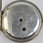 Een zilveren sleutelzakhorloge dubbele kast. Genummerd en gedateerd 1899. Switerland.