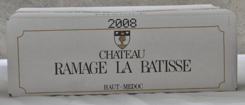 Ch. Ramage La Batisse A.C. Haut-Médoc Cru bourgeois  M.C. O.D. 2008  aantal: 12 bt