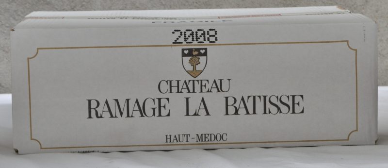 Ch. Ramage La Batisse A.C. Haut-Médoc Cru bourgeois  M.C. O.D. 2008  aantal: 12 bt