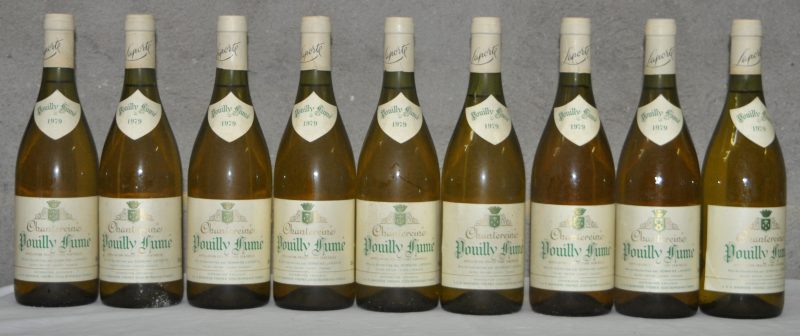 Pouilly-Fumé Chantereine A.C.   Dom. Laporte, St-Satur M.O.  1979  aantal: 9 bt 1,5 à 2 cm.