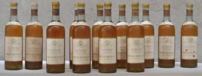 Sauternes A.C.  Mähler-Besse s.a., Bordeaux M.O.  0  aantal: 13 bt bn à ts