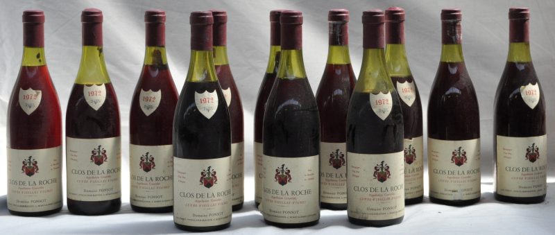 Clos de la Roche Cuvée Vieilles Vignes A.C. Grand cru Dom. Ponsot, Morey M.D.  1972  aantal: 12 bt 3 à 6 cm