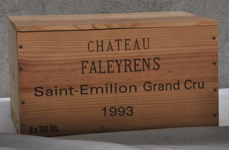 Ch. Faleyrens A.C. St-Emilion grand cru   M.O. O.K. 1993  aantal: 6 bt