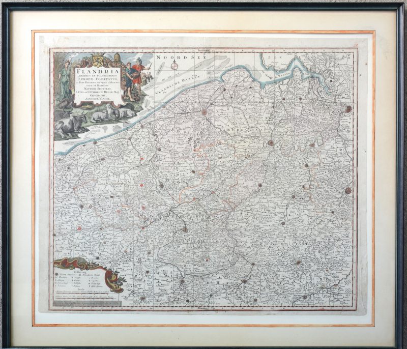 “Flandria”. Oude landkaart.