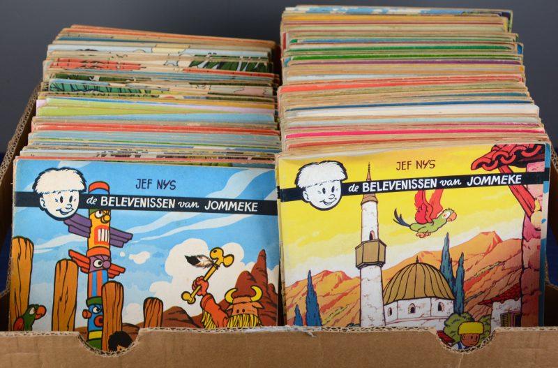 “De belevenissen van Jommeke”. Een lot van 157 albums.