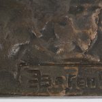 “Kleine antilope”. Een bronzen beeld. Gesigneerd.