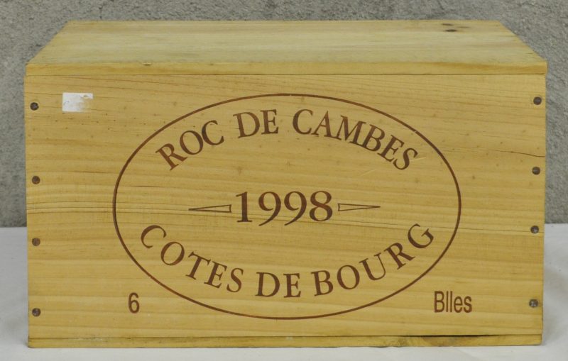 Roc de Cambes A.C. Côtes de Bourg   M.C. O.K. 1998  aantal: 6 bt