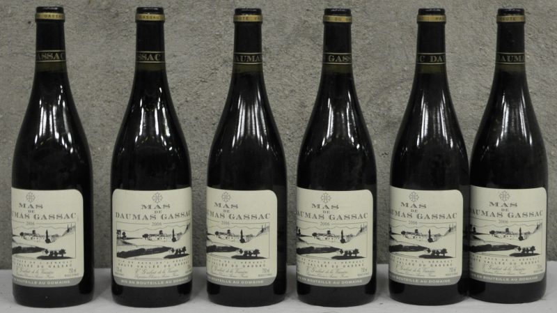Mas de Daumas Gassac Vin de Pays de l'Hérault  V. Guibert de la Vaissière, Aniane M.O.  2006  aantal: 6 bt