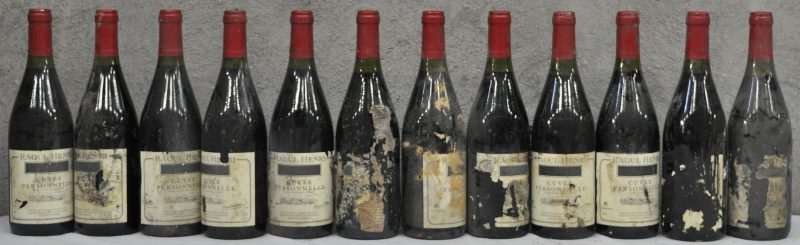 Cuvée Personnelle - Cuvée Laure née 29/9/95 Vin de Table Français  Raoul Henri, F21700 M.O.  0  aantal: 12 bt diverse etiketten beschadigd