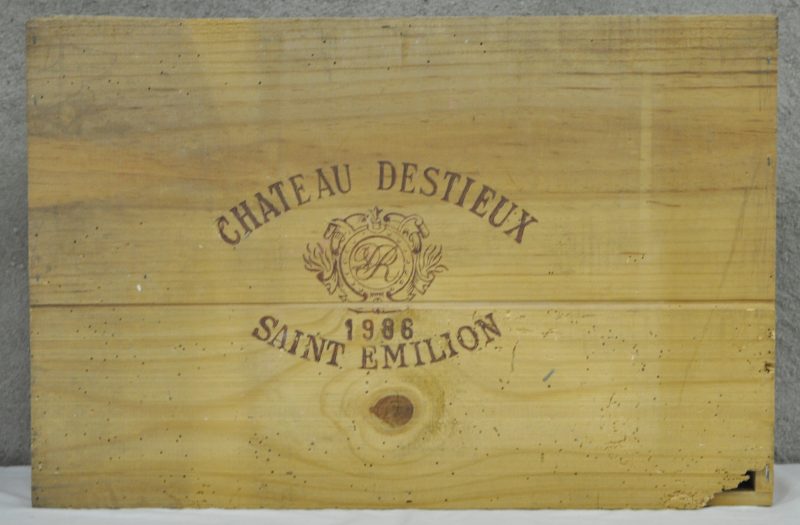 Ch. Destieux A.C. St-Emilion grand cru   M.C. O.K. 1986  aantal: 6 bt