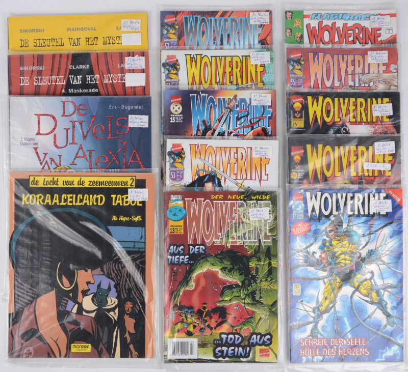 Een verzameling comics: Wolverine e.a. 14 stuks.