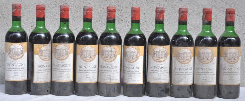 Ch. Montagne A.C. Bordeaux Supérieur Côtes de Castillon   M.B.  1979  aantal: 10 bt