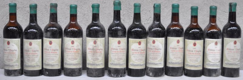 Ch. l’Angélus A.C. Côtes de Fronsac  Deshayes, Sint-Niklaas M.B.  1967  aantal: 12 bt ms/ls