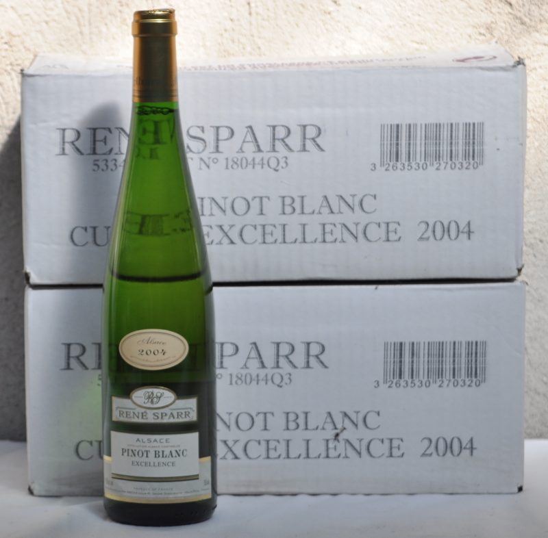Pinot Blanc Excellence A.C. Alsace  René Sparr, Sigolsheim M.O. O.D. 2004  aantal: 12 bt