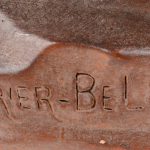 “L’ Ondine”. Een beeld van terracotta naar en werk van Carrier Beleuse. Beschadigingen.