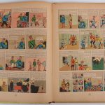 Tintin. “L’Oreille Cassée”. Casterman 1946. Achterflap B1. Redelijk tot goede staat, onderhoekje van titelblad afgescheurd.