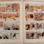 Tintin. “Le Secret de la Licorne”. Casterman 1943. Achterflap A20. Slechte staat, rug gebroken.
