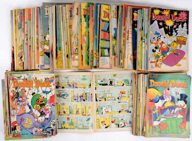 Groot lot van het weekblad Donald Duck. Periode jaren 1980. 122 stuks.
