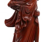 “Wijze” & “Boeddha van voorspoed”. Een paar beelden van gesculpteerd Chinees hout.