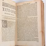 “Les décades de Tite-Live”. P. Du Ryer.  Amsterdam, 1700, 2e deel. In-octavo, perkamenten band.