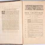D'Estienne PASQVIER, Les recherches de la France. Ed. Lovys Billaine, Paris 1565. In-folio, bruin lederen band.