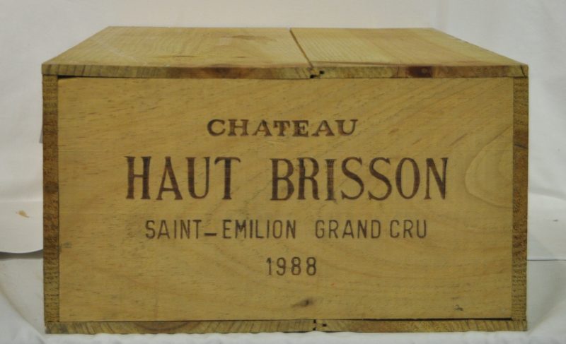 Ch. Haut-Brisson A.C. St-Emilion grand cru   M.C. O.K. 1988  aantal: 12 Bt.