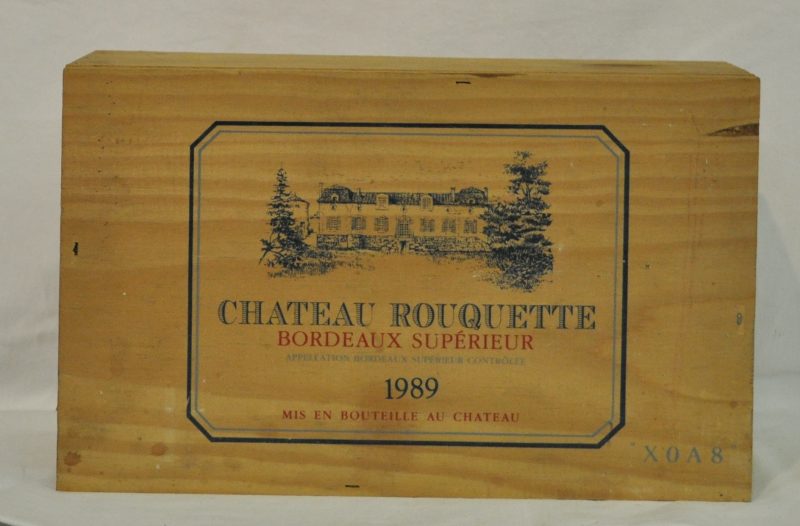 Ch. Rouquette A.C. Bordeaux Supérieur   M.C. O.K. 1989  aantal: 2 Bt.