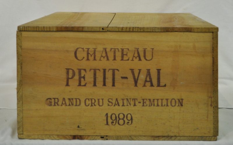 Ch. Petit-Val A.C. St-Emilion grand cru   M.C. O.K. 1989  aantal: 12 Bt.