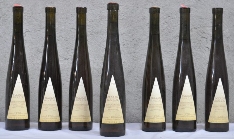 Beerenauslese Neusiedlersee Österr. Prädikatswein mit Staatl.-Prüfnummer  Weingut Leth, Fels/Wagram M.O.  1992  aantal: 7 Hbt.