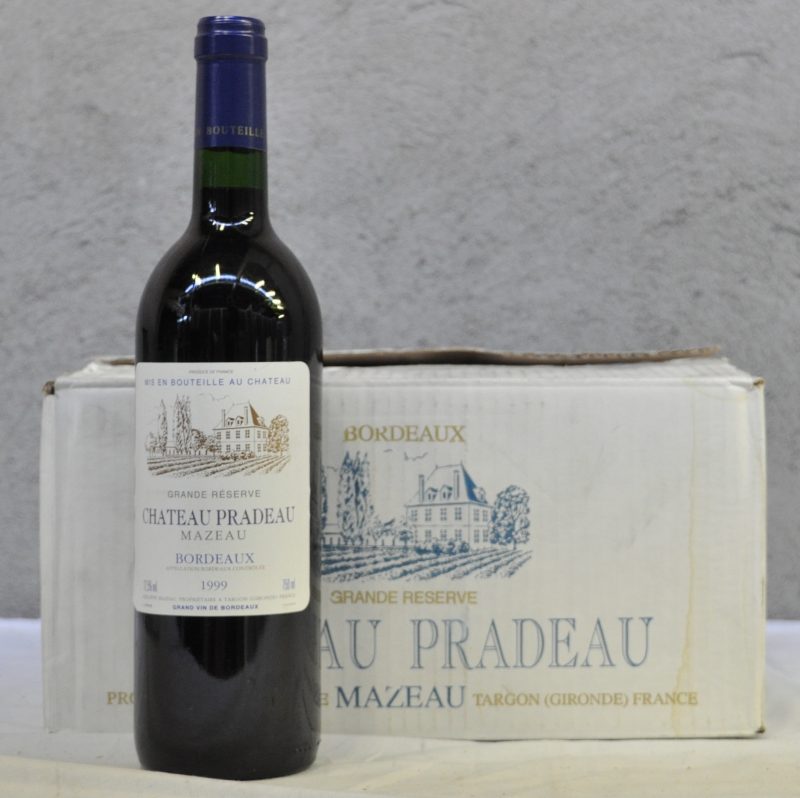 Ch. Pradeau Mazeau A.C. Bordeaux   M.C. O.D. 1999  aantal: 6 Bt.