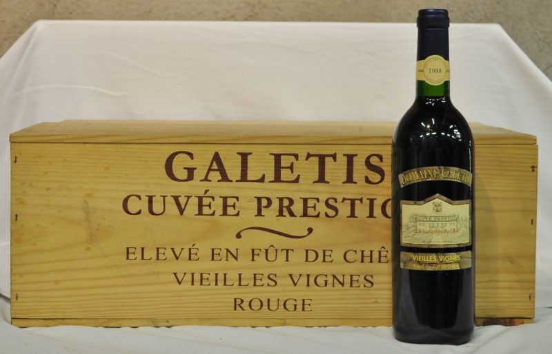 Dom. Galetis Cuvée Prestige Vieilles Vignes Vin de Pays d’Oc  Dom. Galetis, Béziers M.D. O.K. 1998  aantal: 12 Bt.
