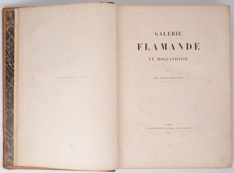 “Galerie Flamande et Hollandaise”. Arsène Houssaye. 1857.