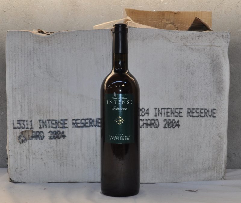 Intense Réserve Vin de Pays d’Oc Chardonnay-SAuvignon  Terre à Verre, 34290 M.O. O.D. 2004  aantal: 12 bt