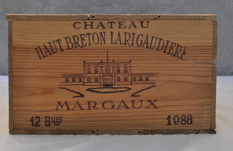Ch. Haut-Breton-Larigaudière A.C. Margaux   M.C. O.K. 1988  aantal: 12 bt