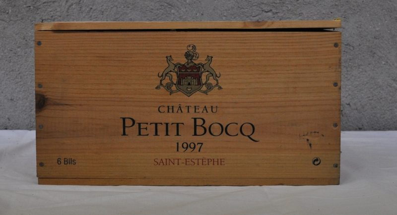 Ch. Petit Bocq A.C. St-Estèphe   M.C. O.K. 1997  aantal: 6 bt