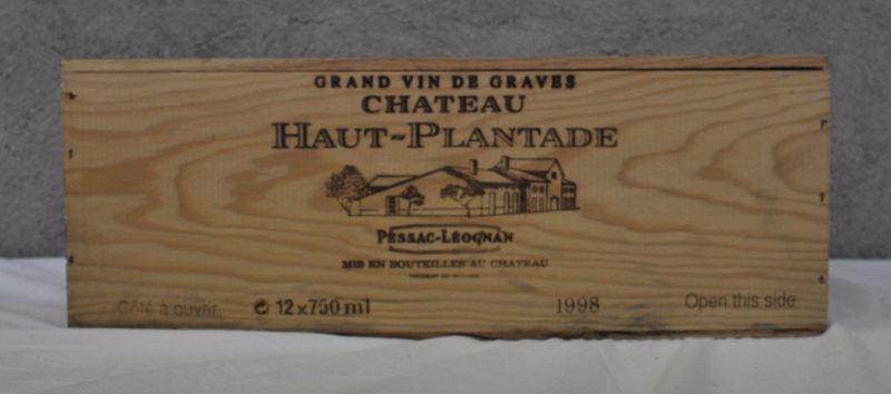 Ch. Haut-Plantade A.C. Pessac-Léognan   M.C. O.K. 1998  aantal: 12 bt