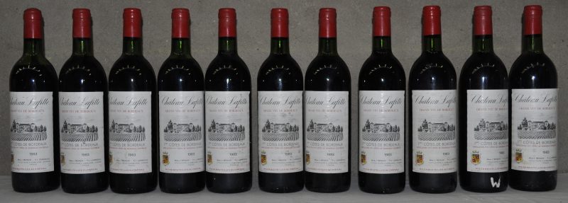 Ch. Lafitte A.C. 1e Côtes de Bordeaux   M.C.  1983  aantal: 11 bt
