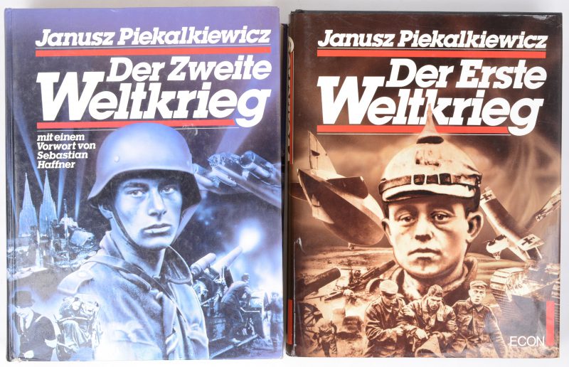 Twee Duitstalige boeken over de Eerste en de Tweede Wereldoorlog.