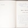 “Œuvre gravé.” Kunstboek met het volledige oeuvre van Paul Delvaux - gesigneerd met dedicatie en gedateerd 1982.