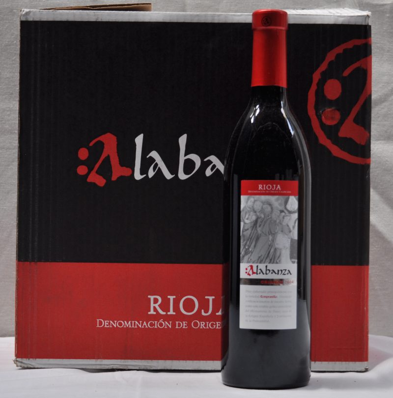 Alabanza Rioja Crianza D.O.C. Rioja  Cronwagen-Iberica S.L., Agoncillo M.O. O.D. 2004  aantal: 12 Bt.