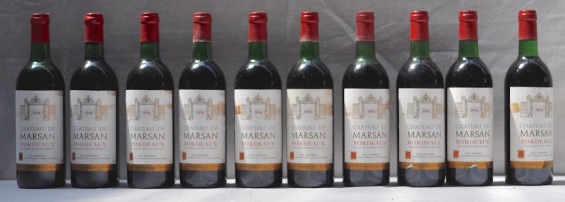 Ch. de Marsan A.C. Bordeaux   M.C. O.D. 1976  aantal: 10 Bt. bn à ts