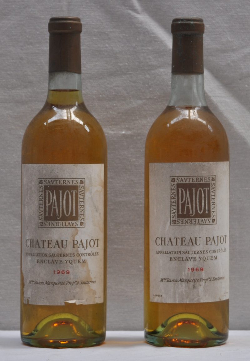 Ch. Pajot A.C. Sauternes - Enclave Yquem     1969  aantal: 2 Bt.
