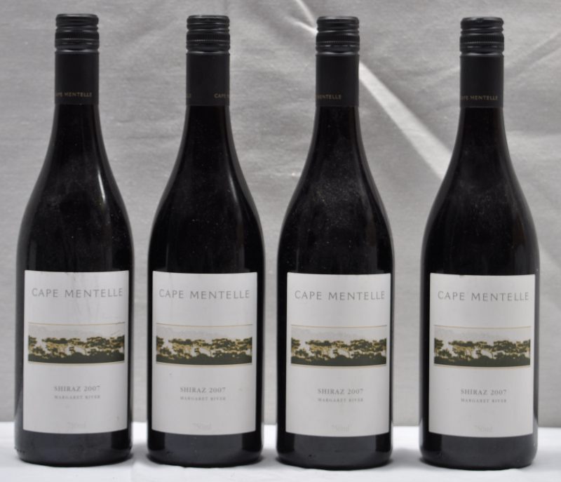 Cape Mentelle Shiraz Margaret River  Wine of Australia M.O.  2007  aantal: 4 Bt.