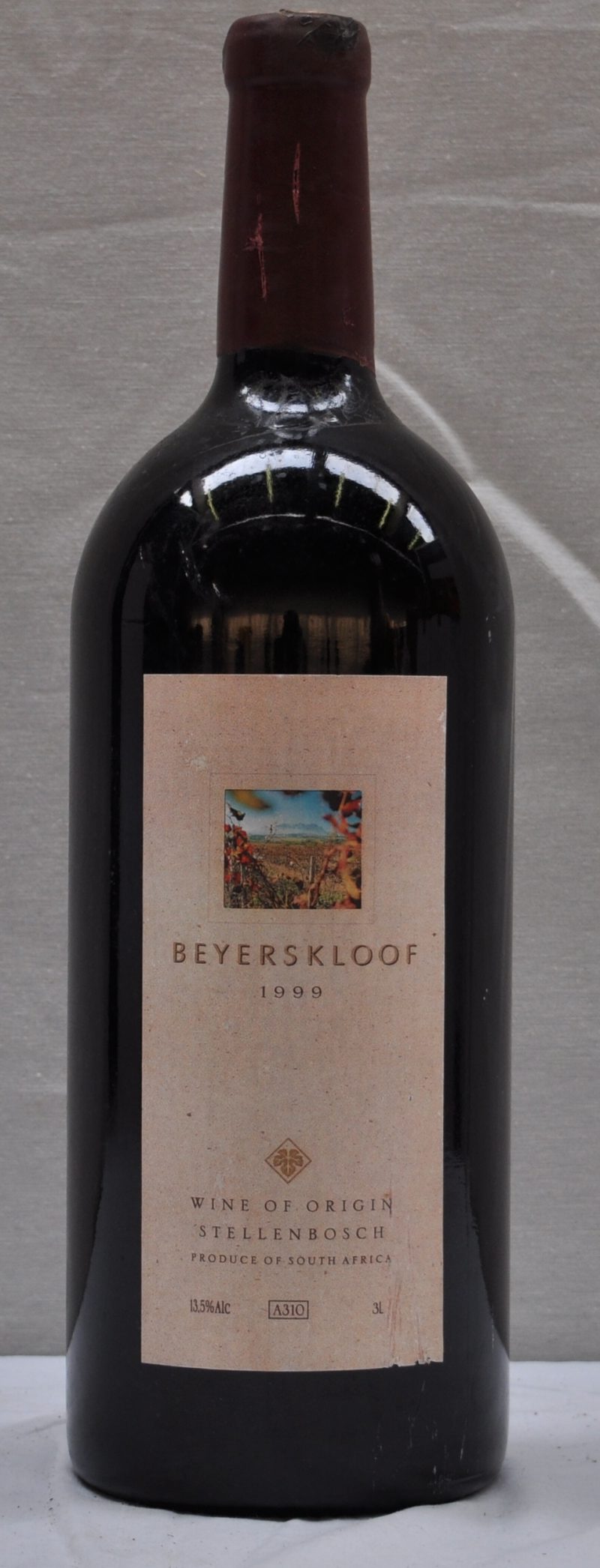 Beyerskloof Wine of Origin Stellenbosch   M.O.  1999  aantal: 1 D.Mag.