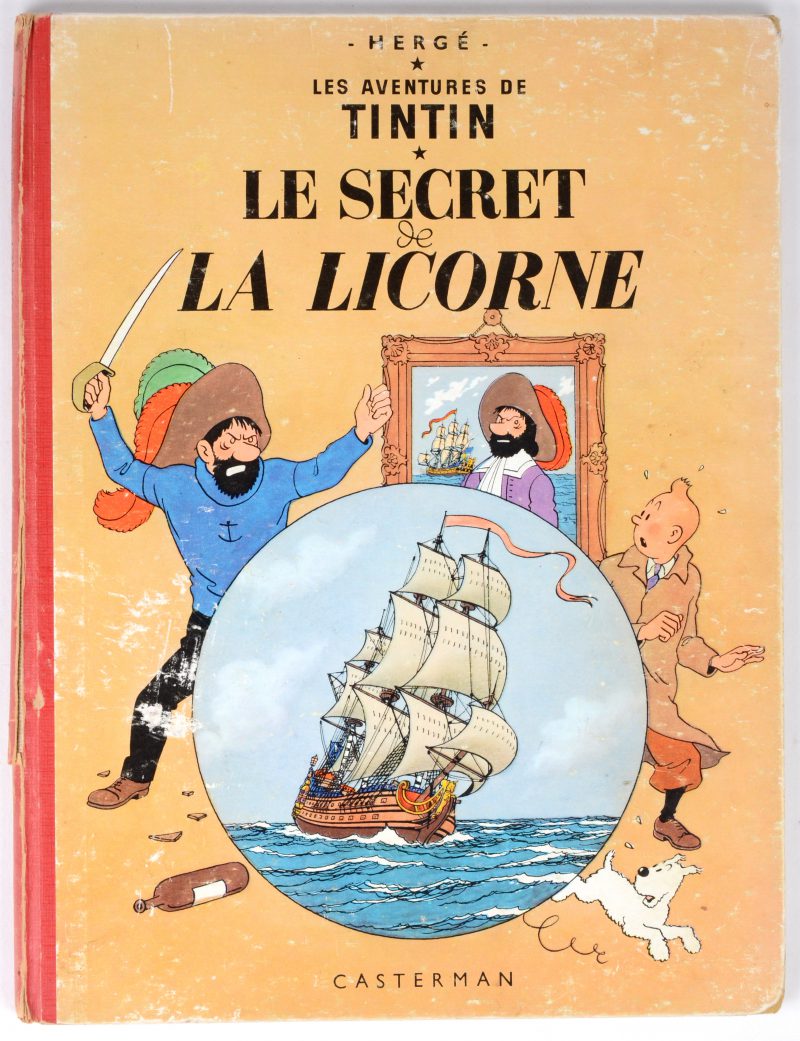 “Les aventures de Tintin: Le secret de la Licorne”. Ed. Casterman, 1956. Flink gelezen.